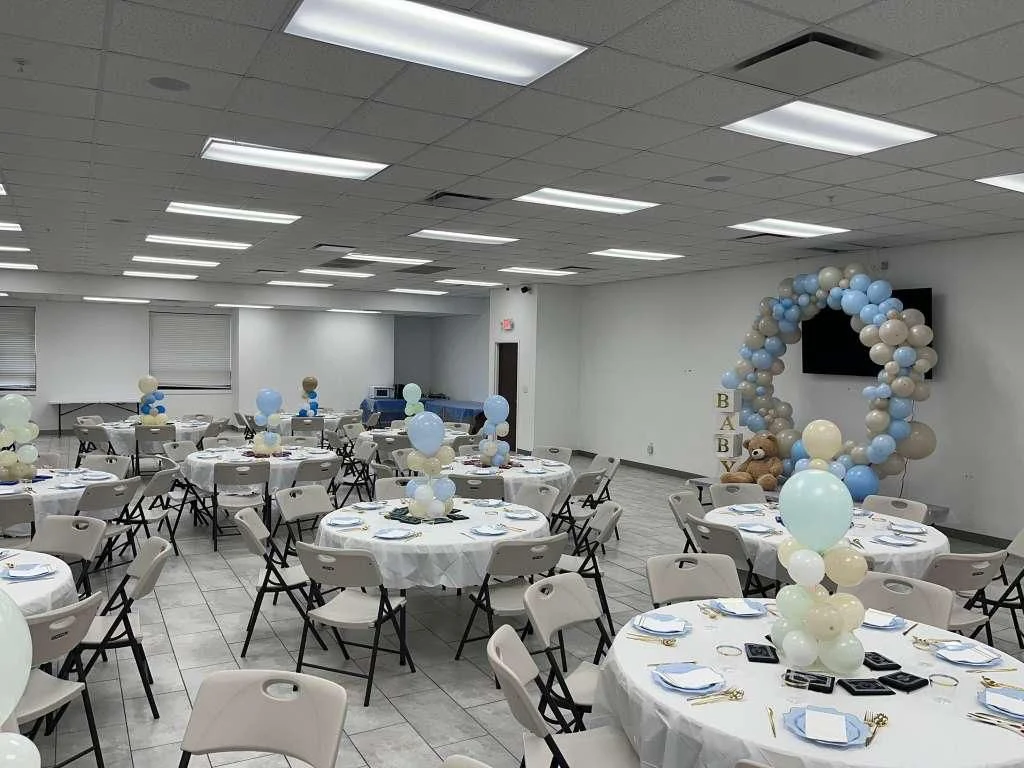 Al Noor reception hall set for a gathering
