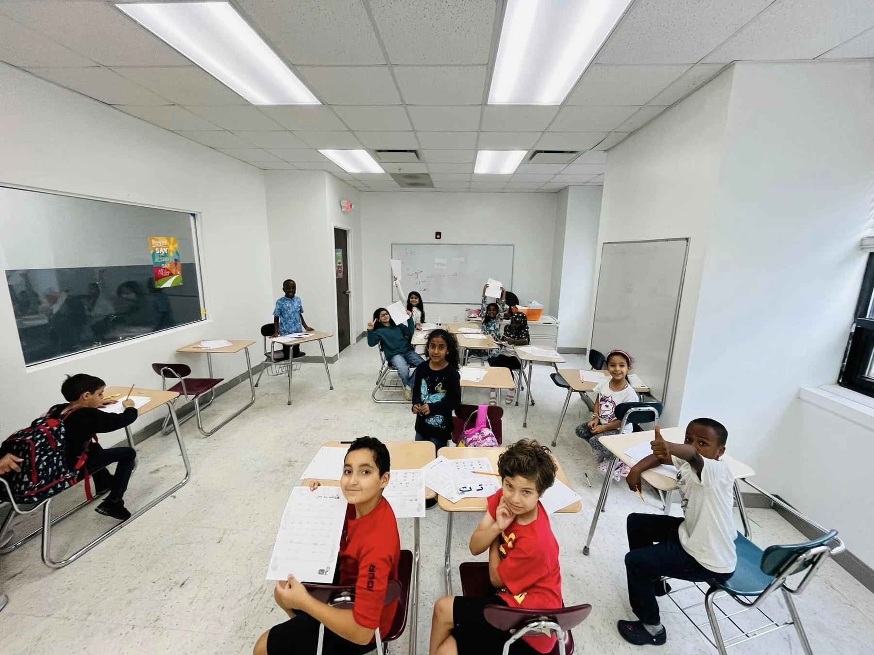 Children in a classroom at ICC